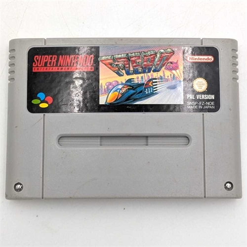 F-Zero - SNES - Cartridge - (NOE) (B Grade) (Genbrug)
